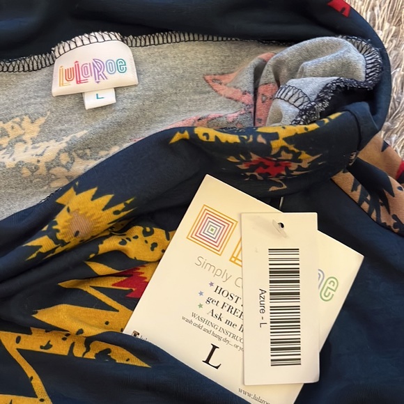 NWT LuLaRoe patterned skirt Size Large #10174 - Picture 2 of 2